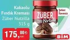 ZÜBER NUTZİLLA KAKAOLU FINDIK KREMASI 315 G